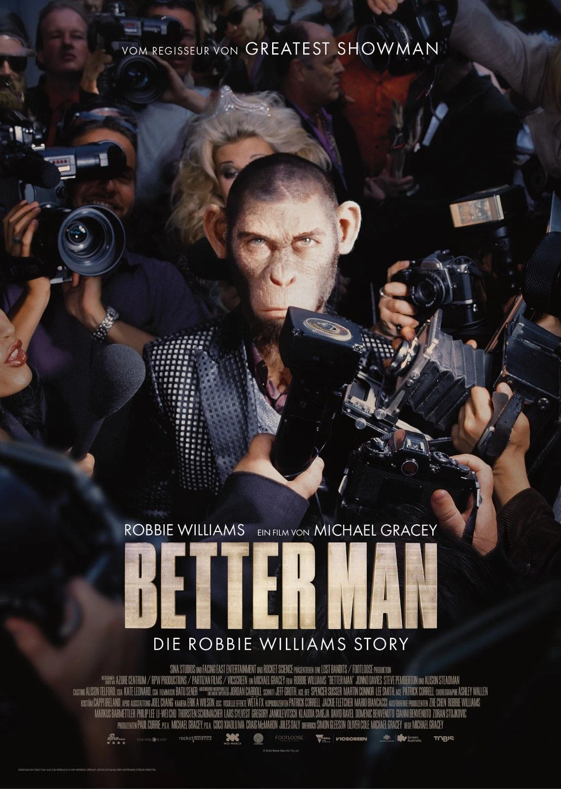 Filmplakat: Better Man - Die Robbie Williams Story